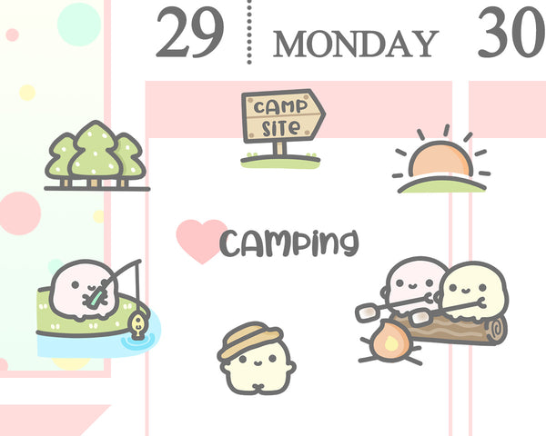 Camping Planner Sticker/ Outdoor Planner Sticker