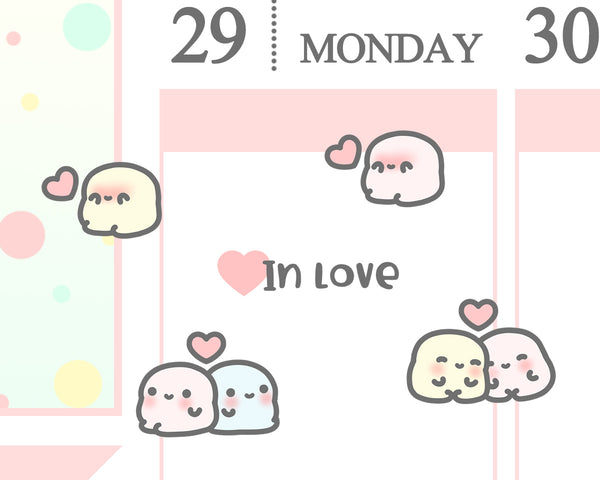 In Love Planner Sticker/ Cute Couple Planner Sticker