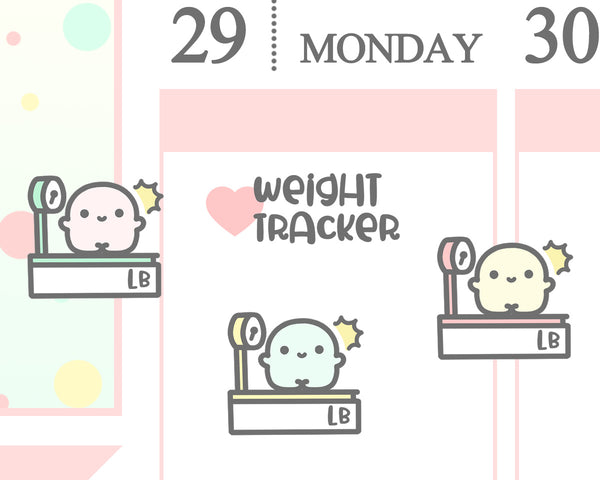 Body Weight Scale Planner Sticker/ Weight Tracker