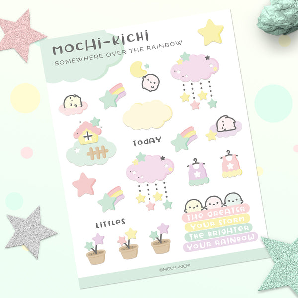 Mochikichi Rainbow Planner Sticker Bundle/ 3rd Anniversary Kit