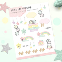 Mochikichi Rainbow Planner Sticker/ Cloud Sticker