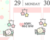Baby Bed Time Planner Sticker/ Mom Life Planner Sticker