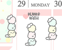 Bubble Bath Planner Sticker/ Shampoo Planner Sticker