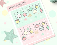 Cute Mochikichi Christmas Full Boxes Planner Sticker