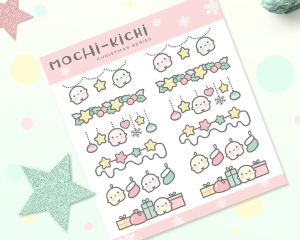 Cute Mochikichi Christmas Planner Sticker