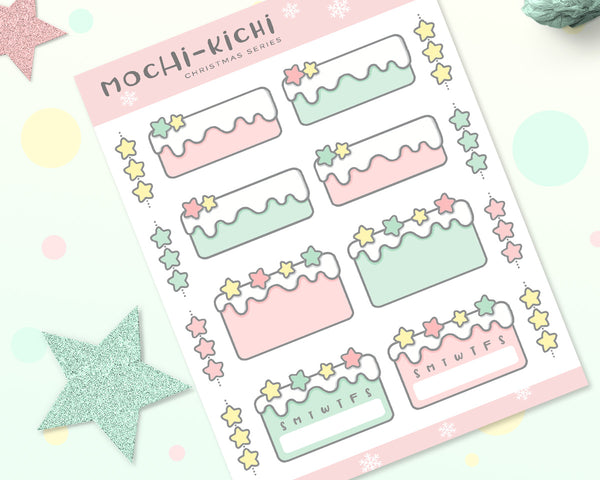 Mochikichi Christmas Functional Boxes Planner Sticker