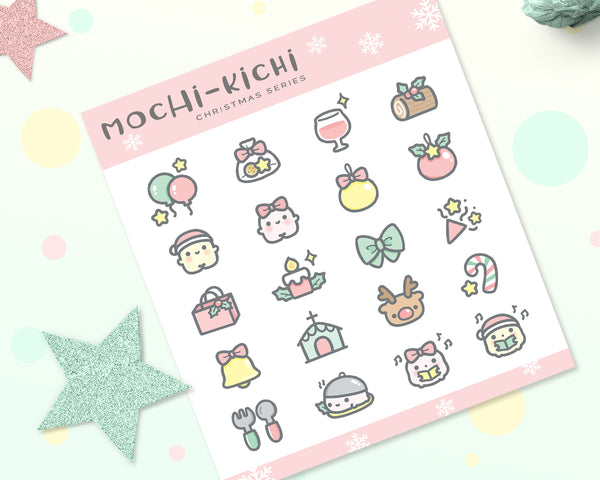 Cute Mochikichi Christmas Planner Sticker