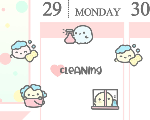 Cleaning Planner Sticker/ Daily Chores Sticker
