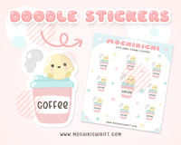 Bubble Mochi Coffee Planner Sticker