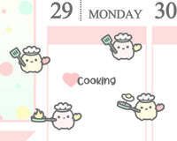 Cute Cooking Planner Stickers/ Chef Planner Stickers