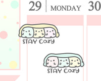 Stay Cozy Planner Sticker/ Cuddling Planner Sticker