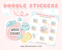 Clean Dishes Sticker/ Wash Dishes Planner Sticker