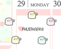 Frustrated Planner Stickers/ Emoji Planner Stickers