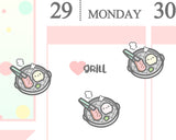 Grill Planner Sticker/ Korean BBQ Planner Sticker