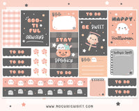 Bubble Mochi Halloween Planner Sticker Vertical Kit