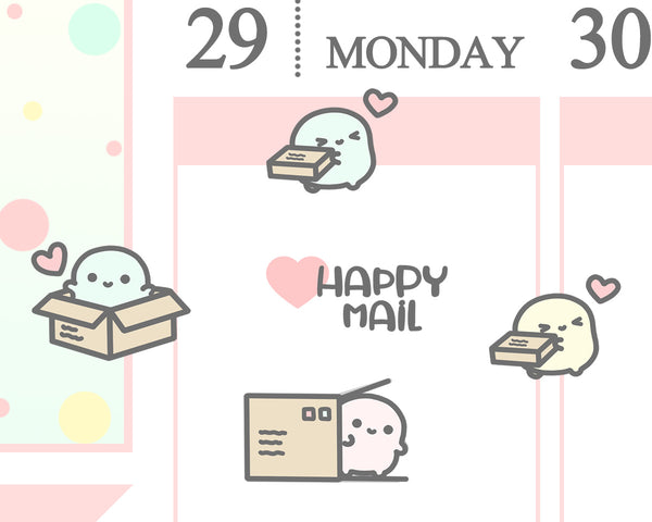 Happy Mail Planner Sticker/ Mail Delivery Planner Sticker
