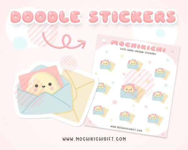 Happy Mail Sticker/ Bubble Mochi Mail Planner Sticker