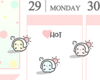 Hot Summer Day Planner Sticker/ Hot Weather Planner Sticker