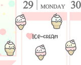Cute Ice-Cream Planner Sticker/ Dessert Planner Sticker