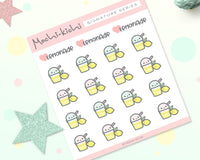 Cute Lemonade Planner Sticker/ Summer Drinks