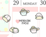 Mexican Food Planner Sticker/ Taco Planner Sticker