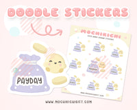 Bubble Mochi Payday Planner Stickers/ Saving Planner Stickers