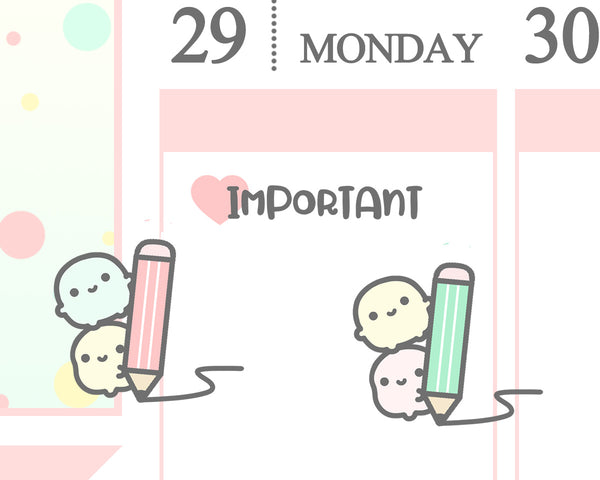 Take Note Planner Stickers/ Pencil Planner Stickers