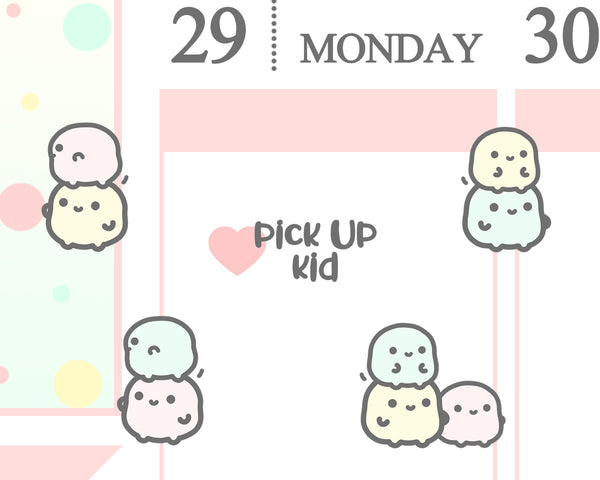 Pick Up Kids Planner Sticker/ Mom Life Planner Sticker