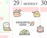 Reading Time Planner Sticker/ Autumn Planner Sticker