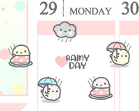 Rainy Day Planner Sticker/ Raining Planner Sticker