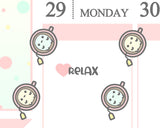 Relax Planner Sticker/ Tea/ Coffee Planner Sticker