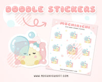 Bubble Mochi Bed Time Sticker/ Sleeping Planner Sticker