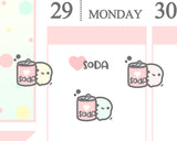Soda Planner Sticker/ Soft Drinks Planner Sticker