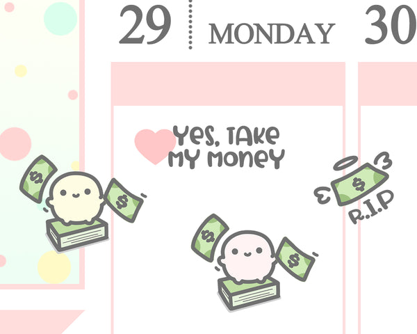 Take My Money Planner Sticker/ Spending Sticker