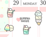 Summer Treats Planner Sticker/ Ice Cream/ Popsicale