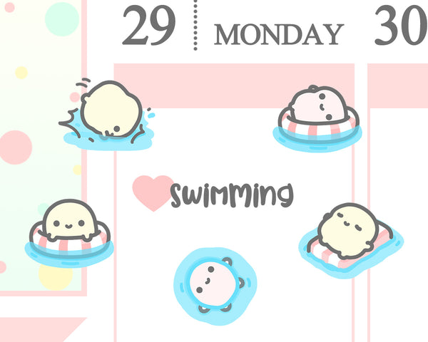 Swimming Planner Sticker/ Swimming Pool Planner Sticker