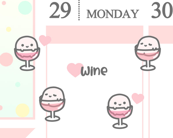 Wine Planner Sticker/ Drinking Planner Sticker/ Relax