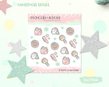 Glittery Christmas Planner Sticker/ Christmas Planning Sticker