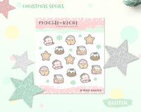 Glittery Christmas Planner Sticker/ Christmas Baking Sticker