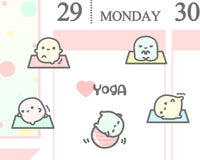Yoga Planner Sticker/ Fitness Planner Sticker
