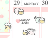 Beer Planner Sticker/ Happy Hour Planner Sticker