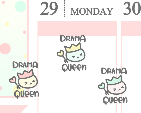 Drama Queen Planner Sticker/ Emoji Planner Sticker