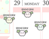 Good Luck Planner Sticker/ Lucky Clover Planner Sticker