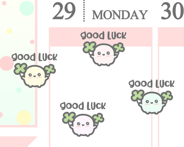 Good Luck Planner Sticker/ Lucky Clover Planner Sticker