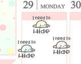 I Need To Hide Planner Sticker/ Introvert Planner Sticker