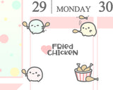Fast Food Planner Sticker/ Fried Chicken Planner Sticker