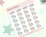 Coffee O'clock Planner Sticker/ Coffee Planner Sticker