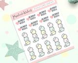 Bubble Bath Planner Sticker/ Shampoo Planner Sticker