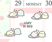 Lazy In Bed Planner Sticker/ Lazy Planner Sticker