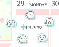Freezing Planner Sticker/ Cold Weather Planner Sticker